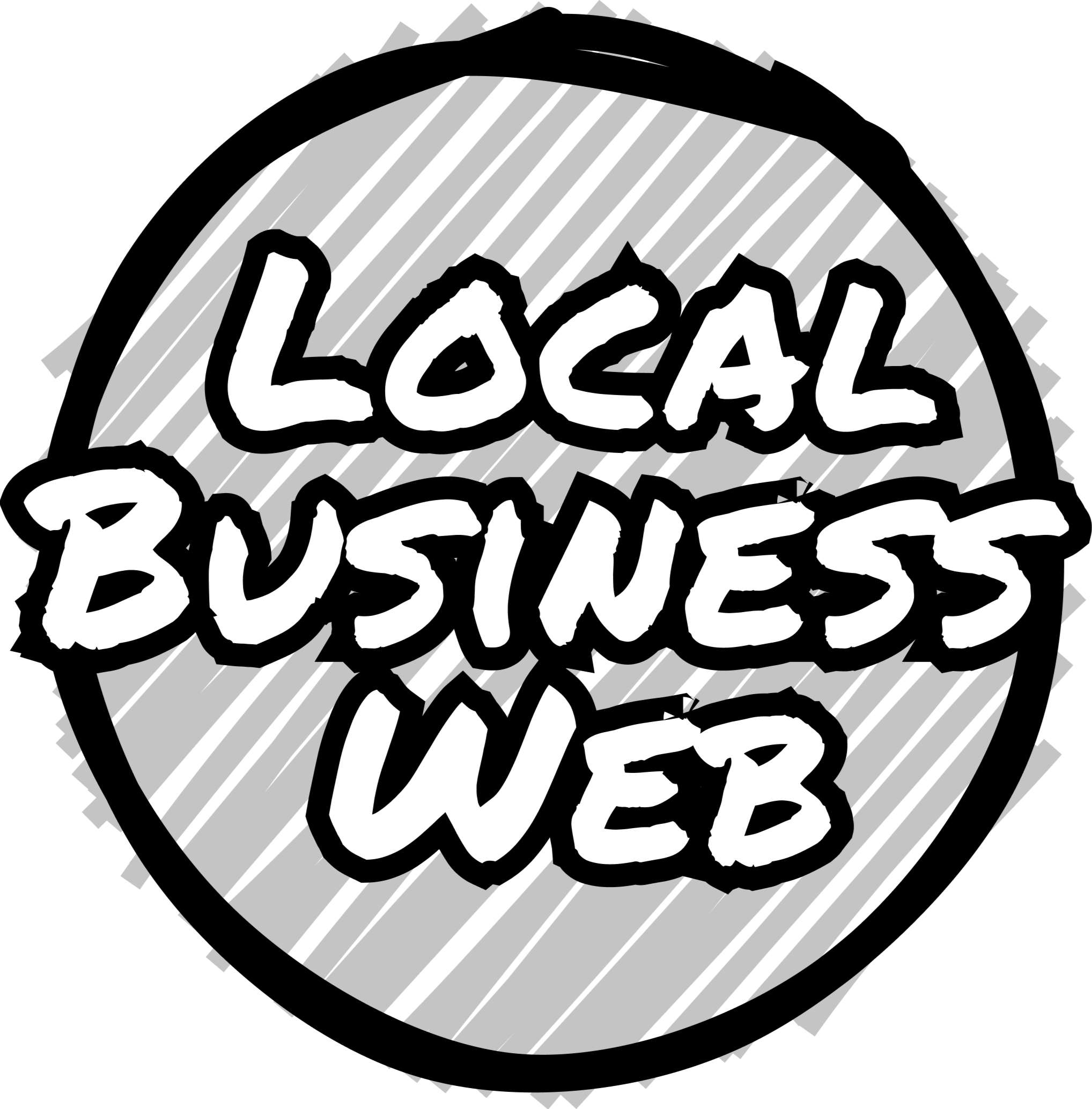 visit Local Business Web portal by theIndustryDirect 🕳️ Sharpie and color pencil sketched circle with the words "Web Pilot" over it